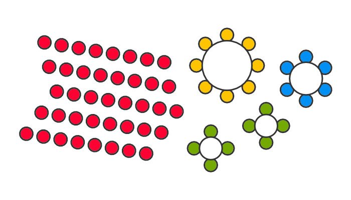 Example event seating chart