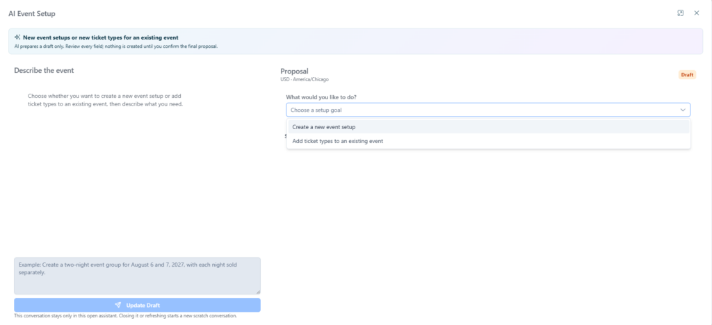 The RFIDify AI event setup assistant