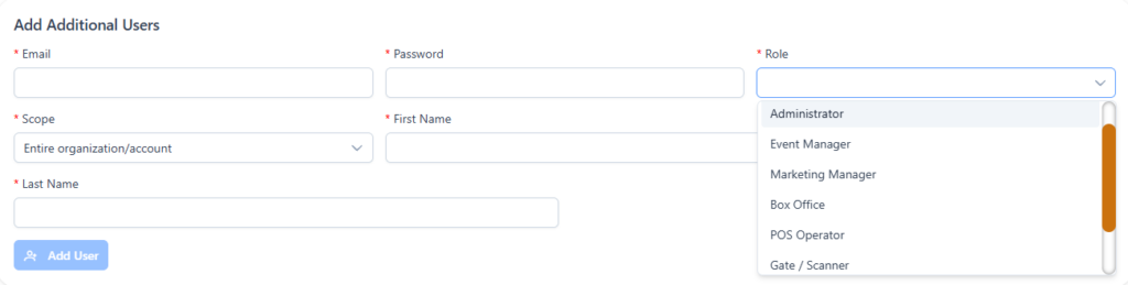 RFIDify staff roles and access scoping